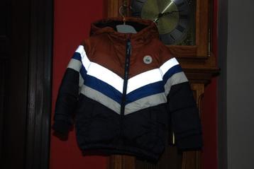 Babyjas Donsjack Parka marineblauw/bruin „jbc” T98 Zeer goed beschikbaar voor biedingen