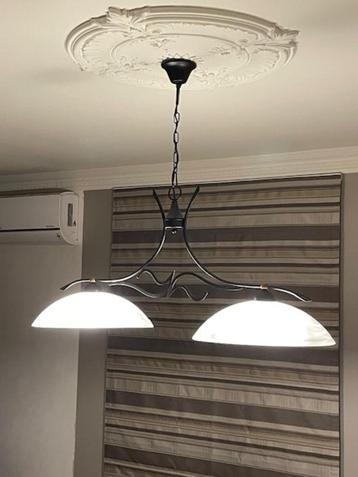 Moderne Albaster Hanglampen (3 stuks : dubbel + enkel) 