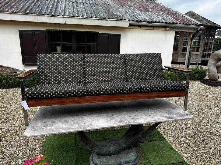 Vintage Set Palissander 2+1+1, Maison & Meubles, Canapés | Salons, Comme neuf, Banc droit, Deux personnes, 150 à 200 cm, 75 à 100 cm