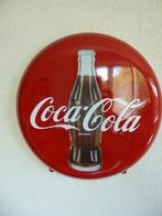 EMAILLE RECLAMEBORD"COCA-COLA MET FLESAFBEELDING"JAREN 80/90, Verzamelen, Ophalen of Verzenden, Zo goed als nieuw, Reclamebord