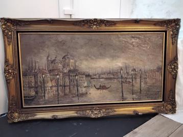 Groot schilderij op canvas gesigneerd Beaufort beschikbaar voor biedingen