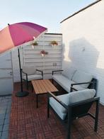 Loungeset 4 pers, Tuin en Terras, Ophalen, Zo goed als nieuw, Loungeset