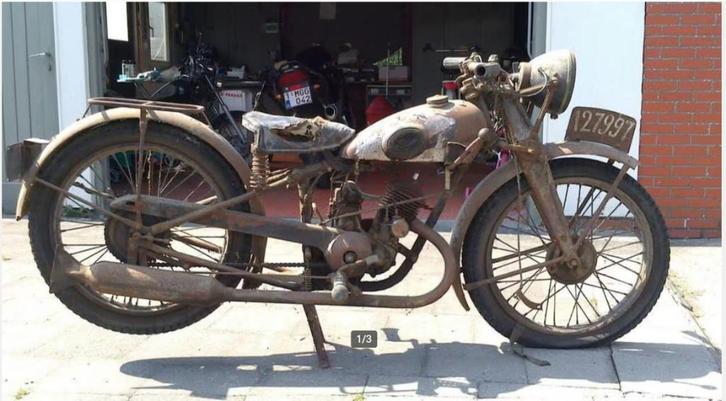 Sarolea UL33 - 175cc 2T met origineel spatscherm, Motoren, Motoren | Oldtimers, Overig, 1 cilinder, Ophalen