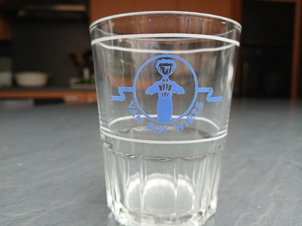 Van roy ..water of limonade glaasjes..2 witte lijnen   wieze, Verzamelen, Merken en Reclamevoorwerpen, Ophalen of Verzenden, Zo goed als nieuw
