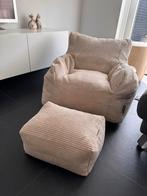 Loungepug Josephine zitzak fauteuil, Huis en Inrichting, Zitzakken, Ophalen, Nieuw, Beige, Zitzak