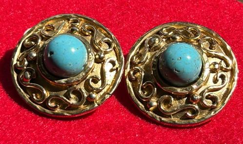 Zeldzame vintage oorbellen van Edouard Rambaud Paris, Handtassen en Accessoires, Antieke sieraden, Oorbellen, Goud, Ophalen of Verzenden