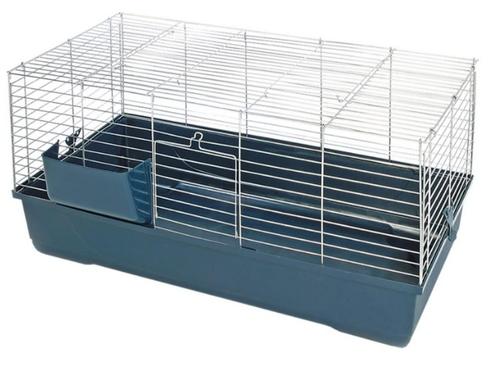 Cage Lapin Baldo 80 Chrome-Bleu, Animaux & Accessoires, Rongeurs & Lapins | Cages & Clapiers, Neuf, Cage, Moins de 60 cm, 75 à 110 cm