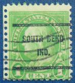 1922-26 - 1 Cent Benjamin Franklin décentré - port 1,50 euro, Verzenden, Noord-Amerika, Gestempeld