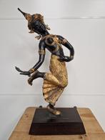 Bronzen Thaise danseres, Antiek en Kunst, Ophalen of Verzenden, Koper