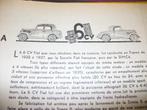 revue technique simca 6CV de 1932-1937, Livres, Autos | Livres, Autres marques, Utilisé, Enlèvement ou Envoi, RTA