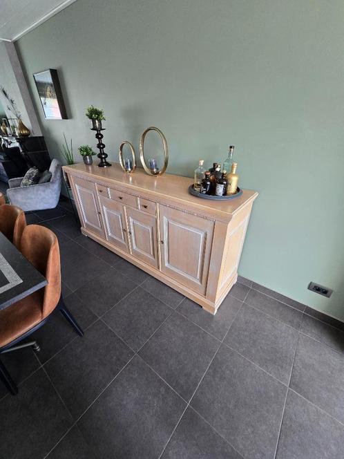 eiken eetplaats dressoir +  2 wandkasten, Huis en Inrichting, Kasten | Dressoirs, Gebruikt, Met lade(s), Met deur(en), Met plank(en)