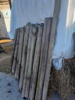 80tal groen gedrenkte palen te koop wegens teveel, Tuin en Terras, Palen, Balken en Planken, Ophalen, Zo goed als nieuw, Palen
