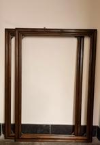2 cadres vintage XXL en bois massif, Maison & Meubles, 75 cm ou plus, Enlèvement, Utilisé, Bois