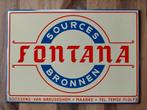 Fontana bronnen blikken reclame bord 1955, Collections, Marques & Objets publicitaires, Enlèvement ou Envoi, Panneau publicitaire