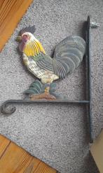 Coq bronze à suspendre, Jardin & Terrasse, Décoration murale de jardin, Comme neuf, Enlèvement ou Envoi