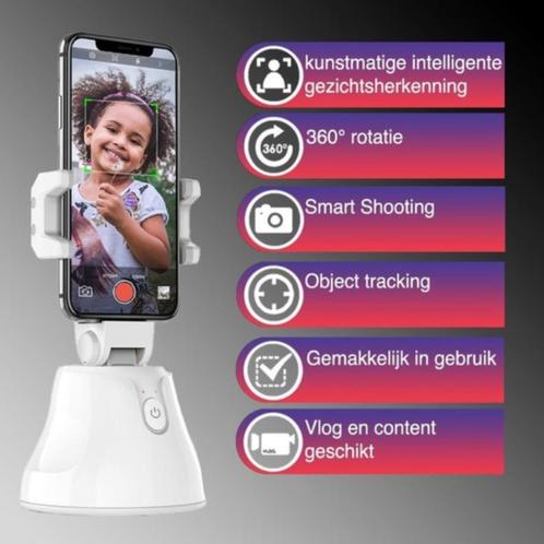 Auto Object Tracking Houder Smartphone - 360 graden selfies, Télécoms, Supports de téléphone, Neuf, Enlèvement ou Envoi