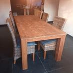 Massieve eettafel van teakhout 2,6m, Huis en Inrichting, Ophalen, Teakhout