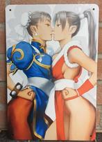 Mai Shiranui Chun Li Sexy Retro Arcade Metalen Wandbord, Verzamelen, Verzenden, Nieuw