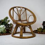 siège simple en rotin de bambou vintage / fauteuil club / fa, Antiquités & Art, Enlèvement ou Envoi