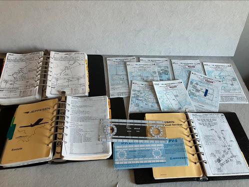 Jeppesen Airway manual inclusief Europa kaarten en liniaal, Verzamelen, Luchtvaart en Vliegtuigspotten, Gebruikt, Overige typen