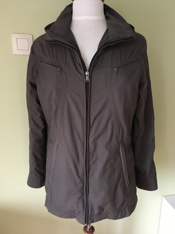 Aigle regenjas - bruin - maat 38, Kleding | Dames, Jassen | Zomer, Gedragen, Maat 38/40 (M), Bruin, Ophalen of Verzenden