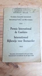 Rijbewijs Belgisch Congo Katanga 1932, Ophalen of Verzenden