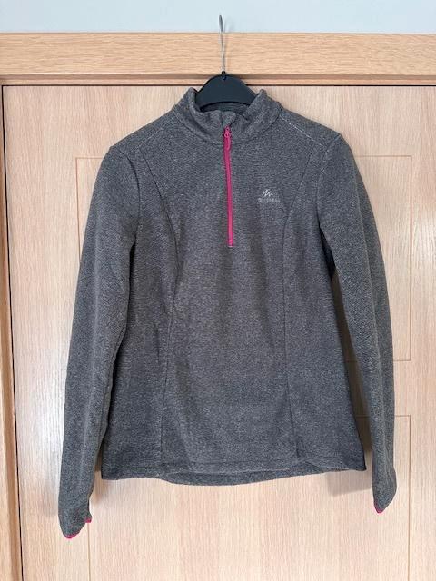 Fleece trui quechua maat S (nr6658), Kleding | Dames, Truien en Vesten, Zo goed als nieuw, Maat 36 (S), Grijs, Ophalen of Verzenden