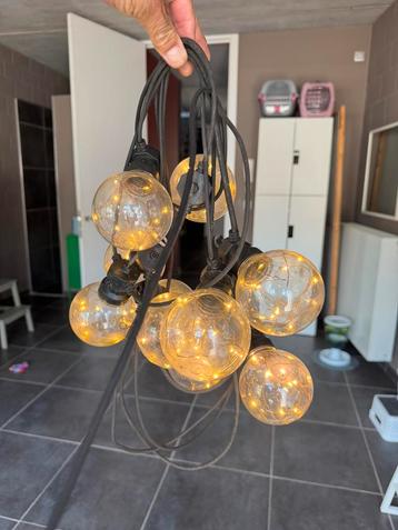 Lichtsnoer buitenlampen (elektriciteit) 7m totale lengte, Tuin en Terras, Buitenverlichting, Ophalen of Verzenden