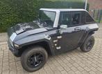 Aixam Hummer HX  elektrische brommobiel slechts 74 km!, Auto's, Automaat, Zwart, Leder, Elektrisch
