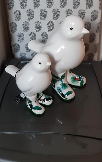 Decoratie beeldjes vogels J-line te koop, Huis en Inrichting, Ophalen