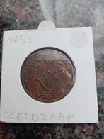 5 centimes 1853 leop1 zeldzaam zfraai, Verzenden