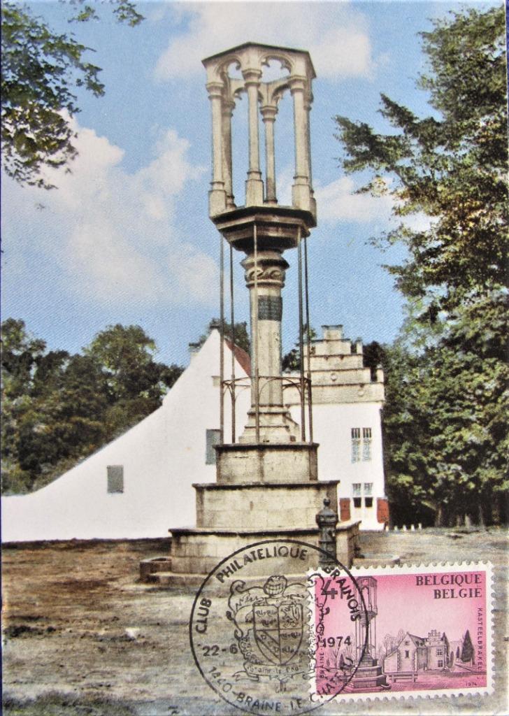 FDC OP KAART- TOERISME- KASTEELBRAKEL, Enlèvement ou Envoi, Affranchi, Lieu ou Bâtiment