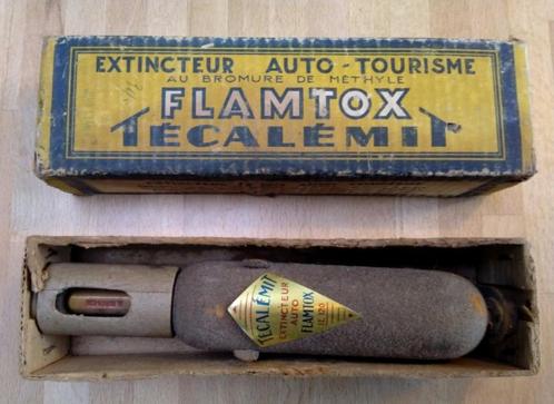 Extincteur de voiture Flamtox des années 1920, Antiquités & Art, Curiosités & Brocante, Enlèvement ou Envoi