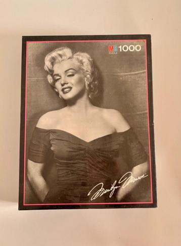 Puzzle rétro vintage MB 1000 pièces Marilyn Monroe - neuf, Enlèvement ou Envoi, 500 à 1500 pièces, Neuf, Puzzle