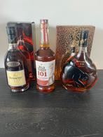 Diverse flessen cognac x2 bourbon x1, Verzamelen, Ophalen of Verzenden, Zo goed als nieuw