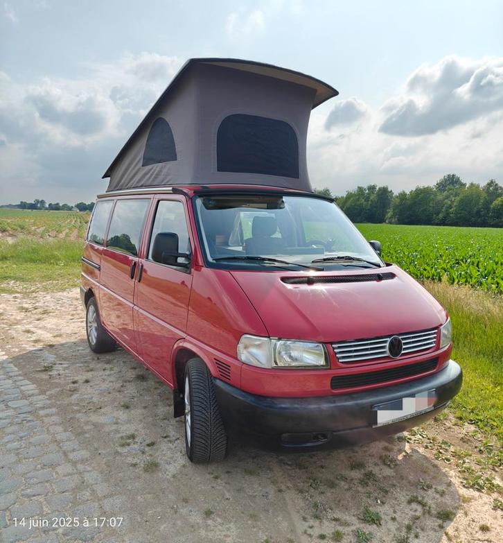 VW T4 California 1.9td - 1997 - 255000km. Parfait état., Caravans en Kamperen, Mobilhomes, Particulier, Volkswagen, Diesel, Handgeschakeld
