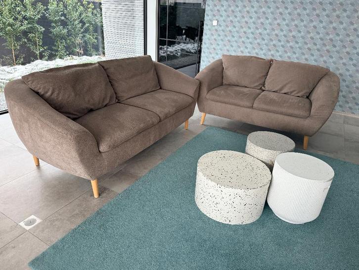 Zetels (3 zit en 2 zit), Huis en Inrichting, Zetels | Zetels, Zo goed als nieuw, Ophalen