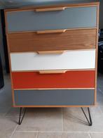 Ladenkast 5 laden, Ophalen, 5 laden of meer, Vintage/ industrieel, 50 tot 100 cm