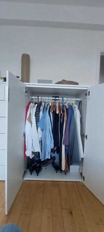 3 placards blancs bas Ikea type 'Platsa'  beschikbaar voor biedingen