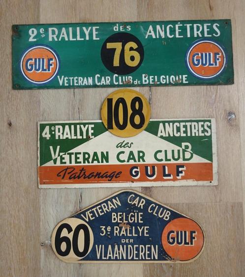 3x rally plaat oldtimer Rallye des Ancêtres jaren 50, Verzamelen, Automerken, Motoren en Formule 1, Gebruikt, Auto's, Ophalen of Verzenden