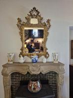 Prachtige spiegel in verguld hout., Antiek en Kunst, Ophalen