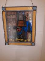 Glas in lood  van stad  Maaseik, Antiek en Kunst, Ophalen