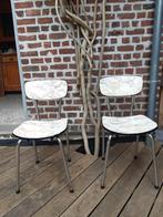 Formica stoelen (marmerlook), Twee, Gebruikt, Ophalen