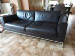 Canapés cuir (2 places + 3 places), Enlèvement, Comme neuf