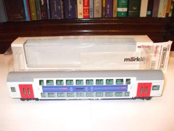 Märklin dubbeldek rijtuigen M6 NMBS 2 x 43573-02  1 x  94527 beschikbaar voor biedingen