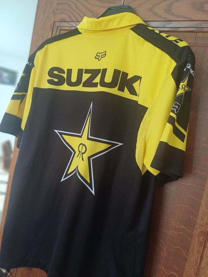hemd Suzuki Joel Smets motorcross, Motoren, Kleding | Motorkleding, Motorcrosskleding, Heren, Tweedehands, Ophalen of Verzenden
