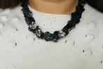 Hartjesketting platina grijs, Handtassen en Accessoires, Overige materialen, Verstelbaar, Ophalen of Verzenden, Zo goed als nieuw
