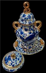 Vase et plat de Hubert Bequet Quaregnon, Ophalen