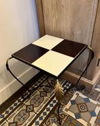 Table d’appoint fer forgé et céramique, Ophalen of Verzenden, Gebruikt