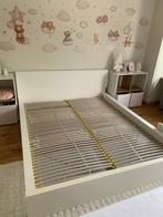 Bed Malm 160*200, Huis en Inrichting, Ophalen, Gebruikt, Wit, Tweepersoons